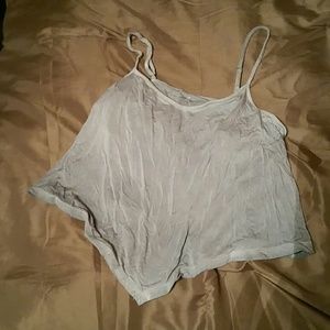 AE Grey crop tank top