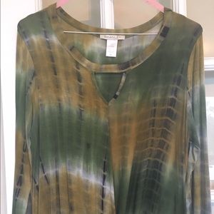 Olive green tie dye