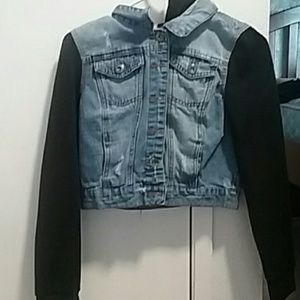 Cropped jean jacket