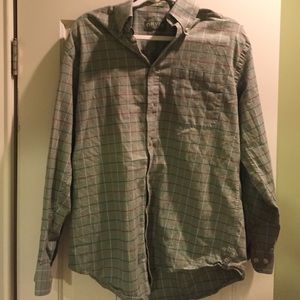 Plaid long sleeve button down