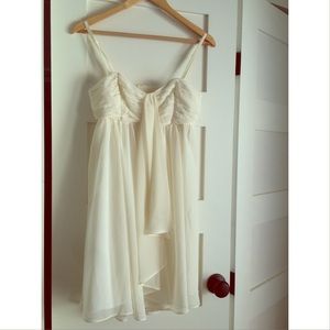 ASOS Ivory mini cocktail Dress. Romantic