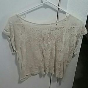 Lace crop top