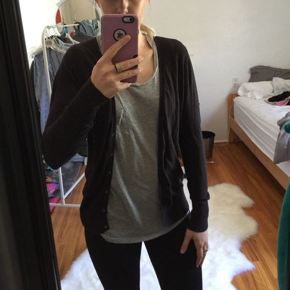 Black cardigan