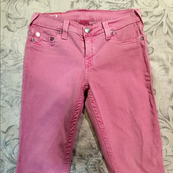 True Religion Pink Skinny Jeans