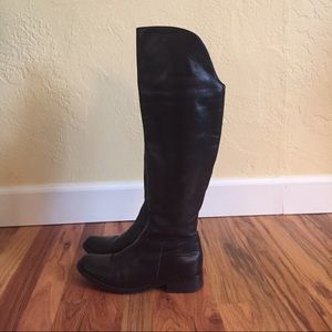 Charles David Made In Italy Black Knee High Boots