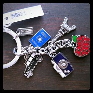 Coach Paris keychain NWT