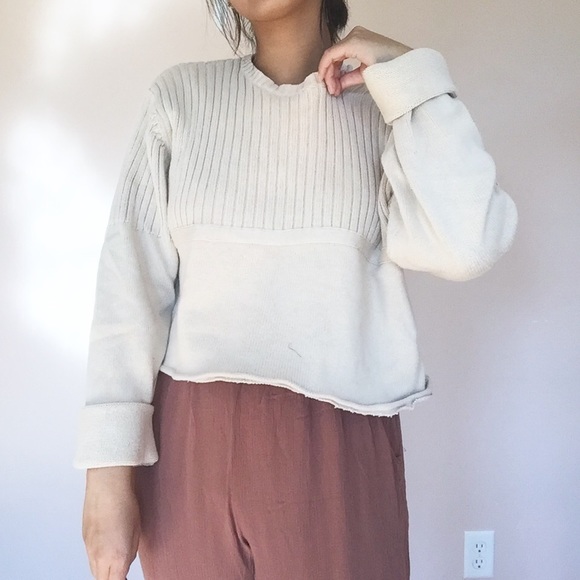 ❌SOLD❌chunky oversized crop sweater