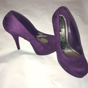Brash purple heels
