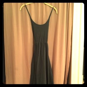 American Apparel Forest Green mid length dress