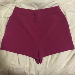 Pink high waisted dressy shorts