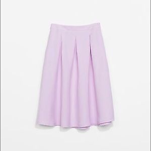 ZARA lavender Midi Skirt XS