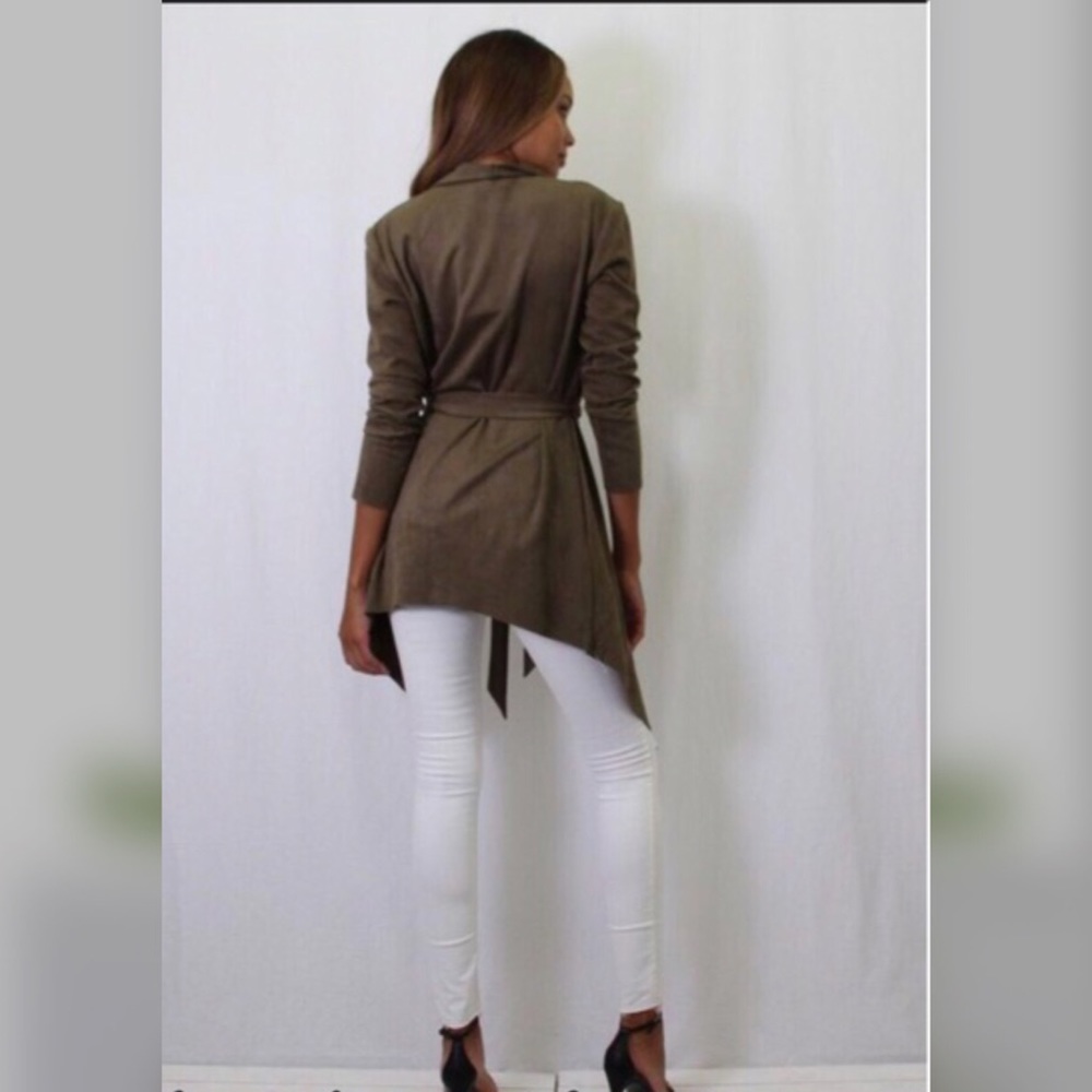 HP New Girl Oliver Suede Cardigan - Picture 2 of 8