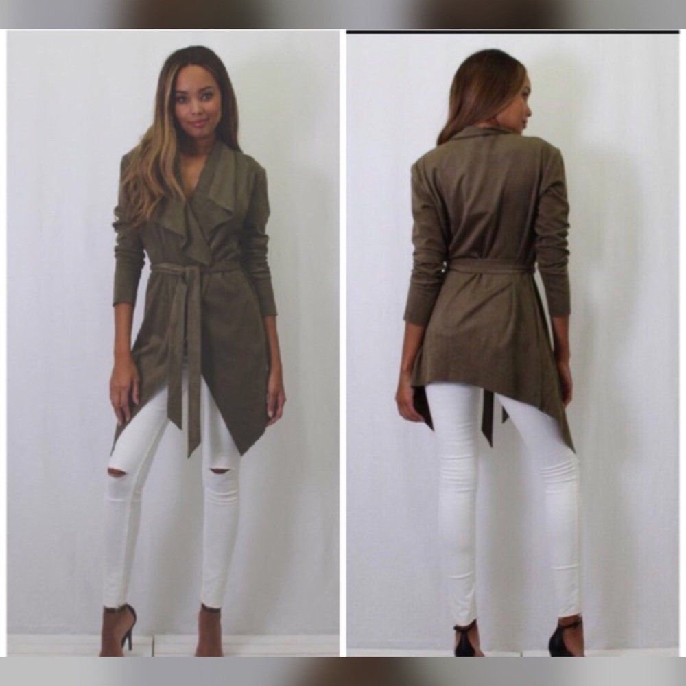 HP New Girl Oliver Suede Cardigan - Picture 5 of 8