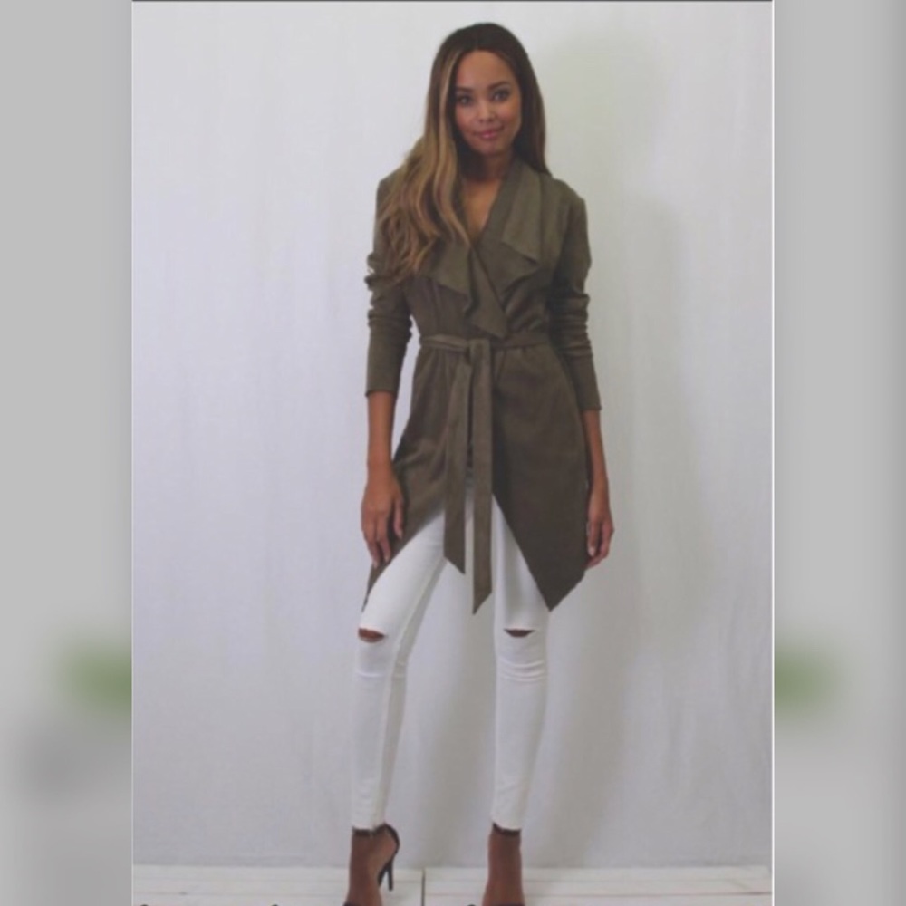 HP New Girl Oliver Suede Cardigan - Picture 7 of 8