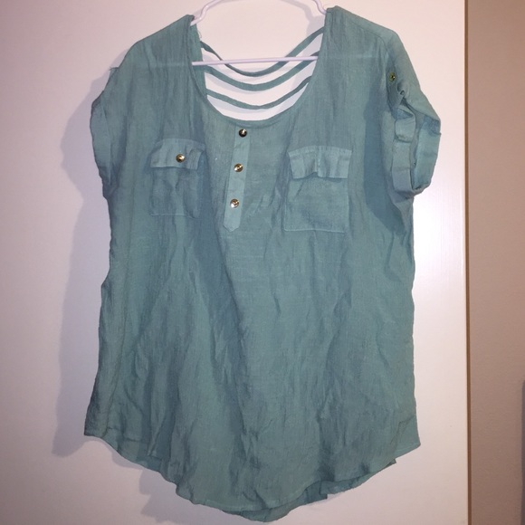 Teal Blouse / Top