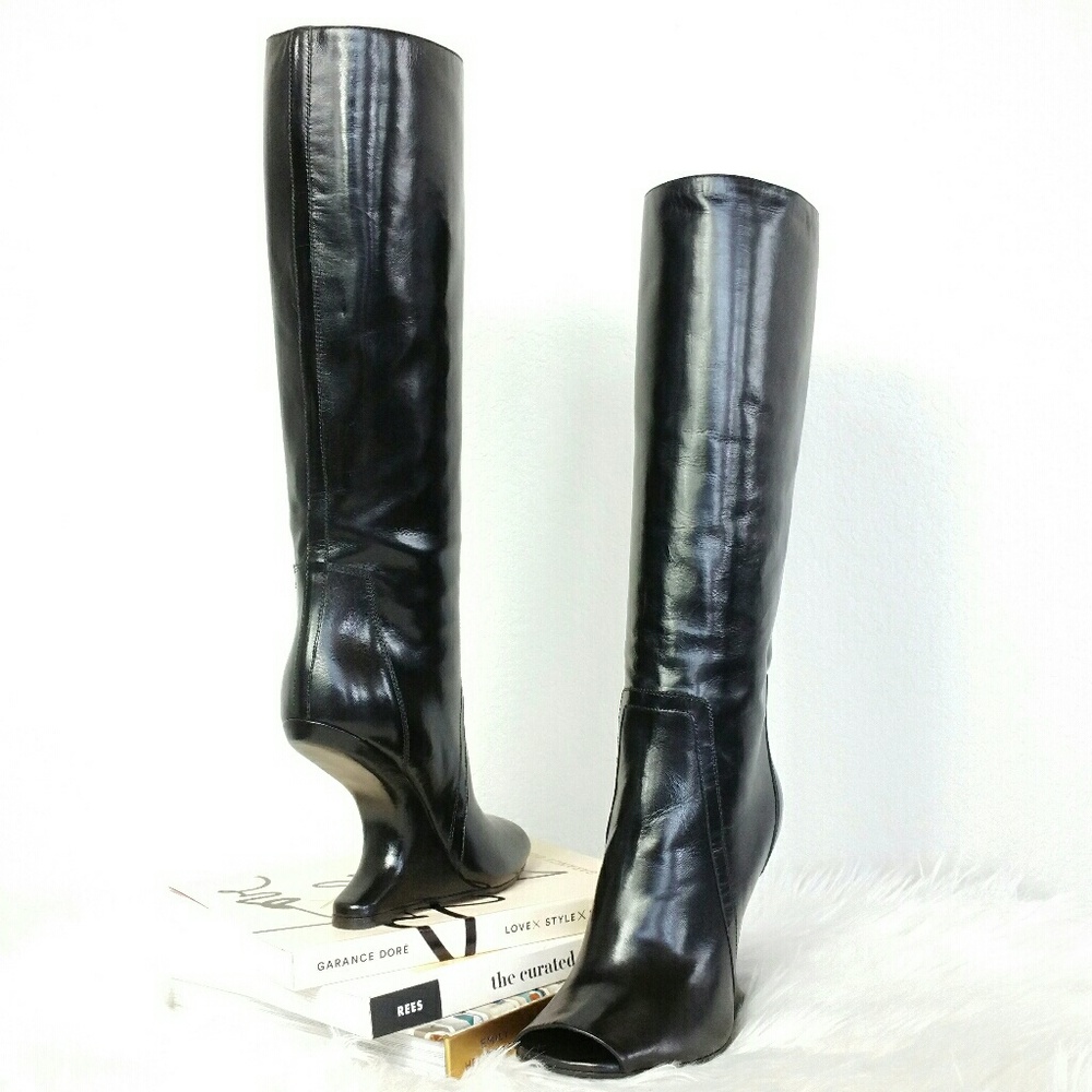 RICK OWENS Cyclops Cantilevered boots - Picture 2 of 8