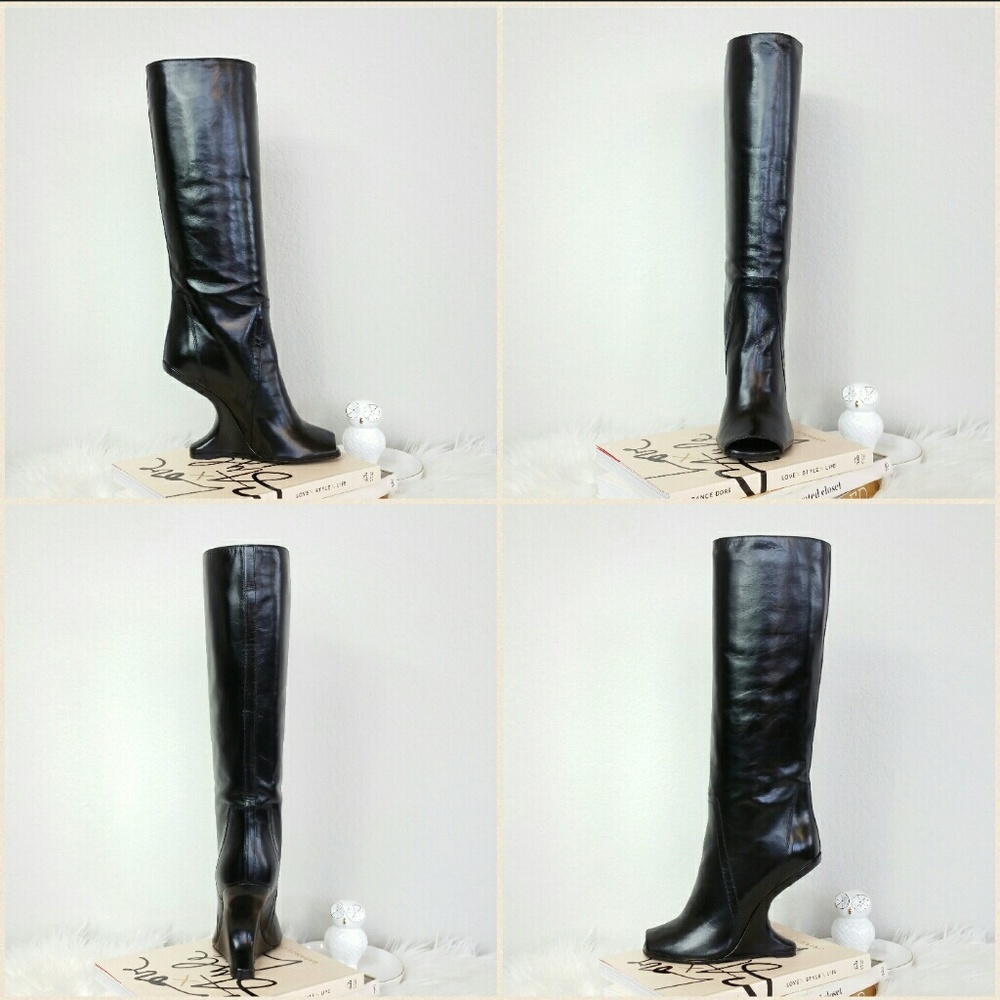 RICK OWENS Cyclops Cantilevered boots - Picture 3 of 8