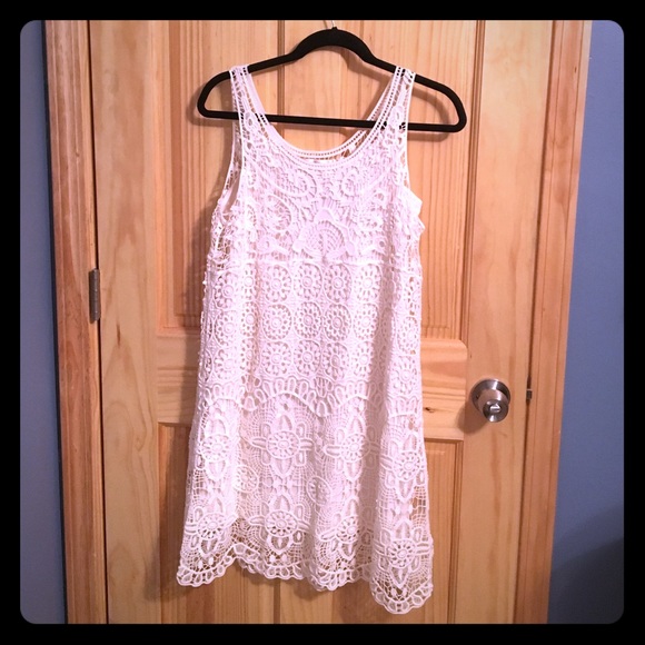 Cream lace dress