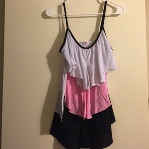 Flared tank top