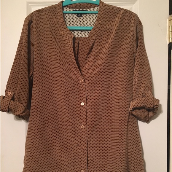 Blown button down blouse