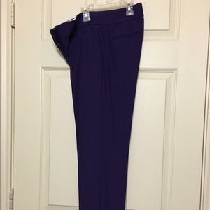 Loft 2P Julie slacks. Purple