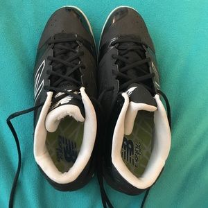 Men's Black on Black New Balance Basketball Shoes