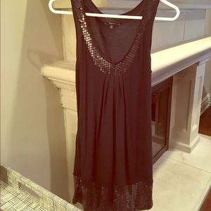 Express black sequin dress