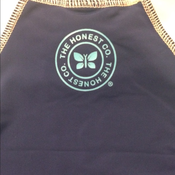 NWT The Honest Co. Blue Swim Shirt UPF 50 - Picture 3 of 3