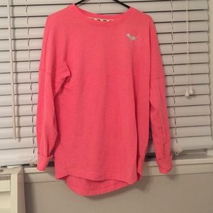 Hot Pink Victoria's Secret PINK Oversized Sweater