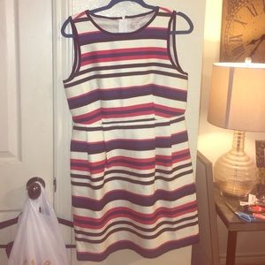 Jcrew striped sleeveless dress