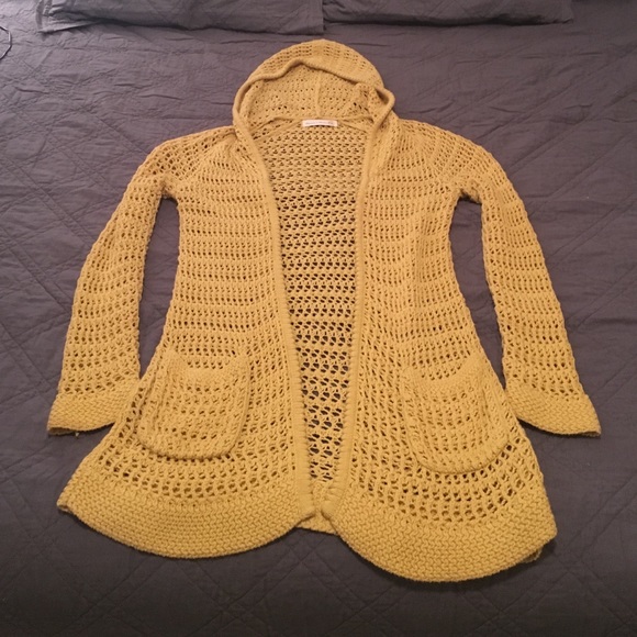 Anthropologie open hooded cardigan sweater