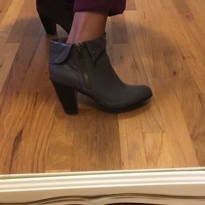 Gray booties