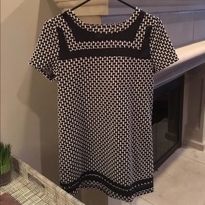 Anthropologie black and white tunic/dress