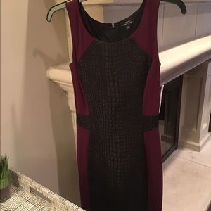 NWT burgundy and black Tahari dress