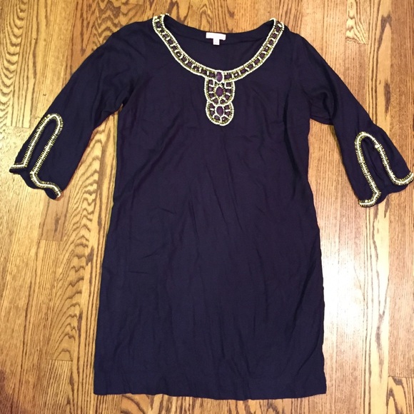 Lily Pulitzer Navy Beaded dress
