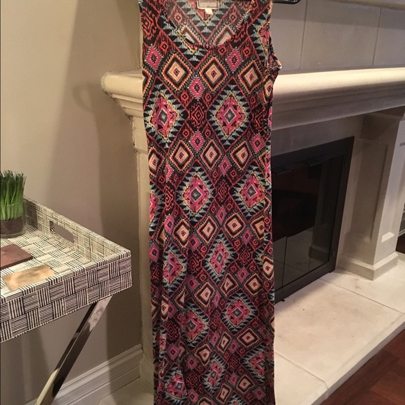Pink Rose maxi dress