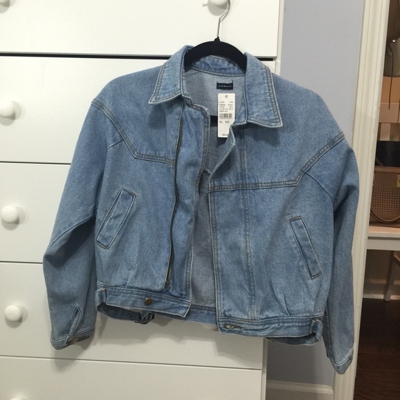 Brandy Melville denim cropped jacket