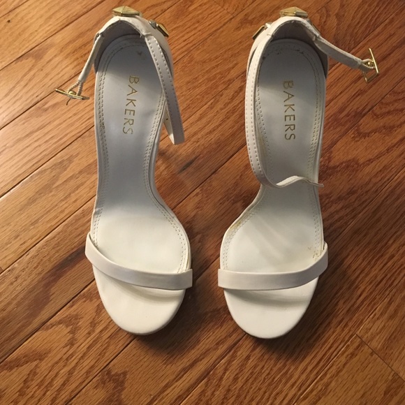 High heels white shoes!