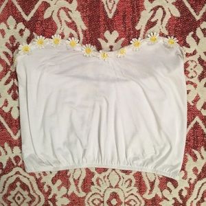 LA Hearts Sunflower Crop Top