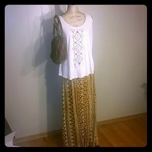 Boho Style Long Skirt and Top