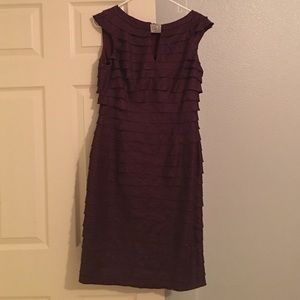 Gorgeous purple dress with classy detail on front