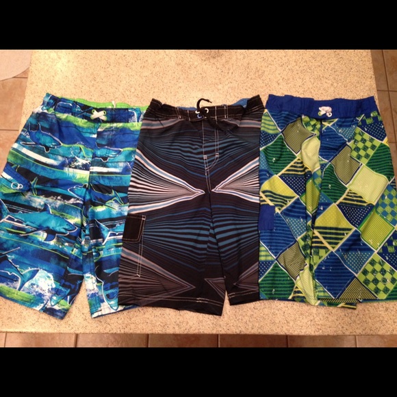 Lot of Boys size 14-16 swim trunks.  EUC.