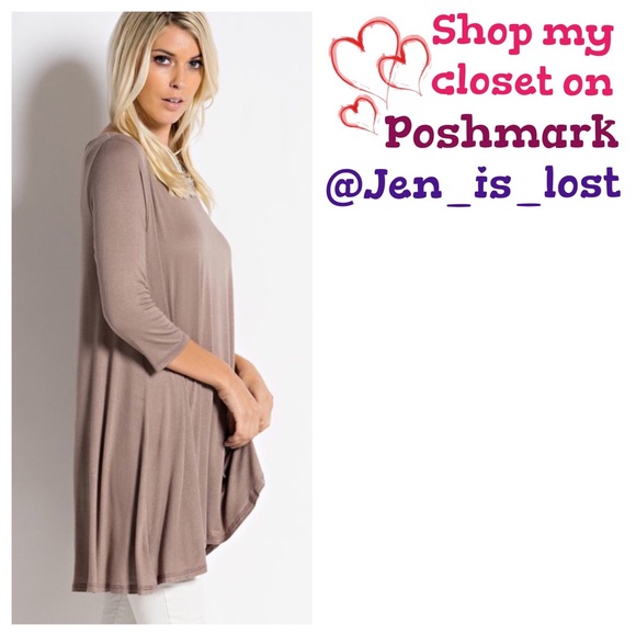 Tops - 3/4 Sleeve Tunics