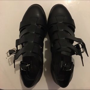 Forever 21 Chunky Caged Sandals