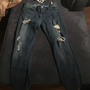 Guess ripped jeans