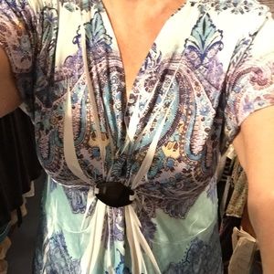 Style & Co Paisley Print Blouse Medium