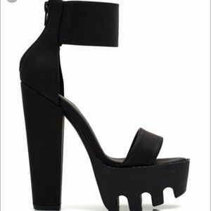 chunky platform heels