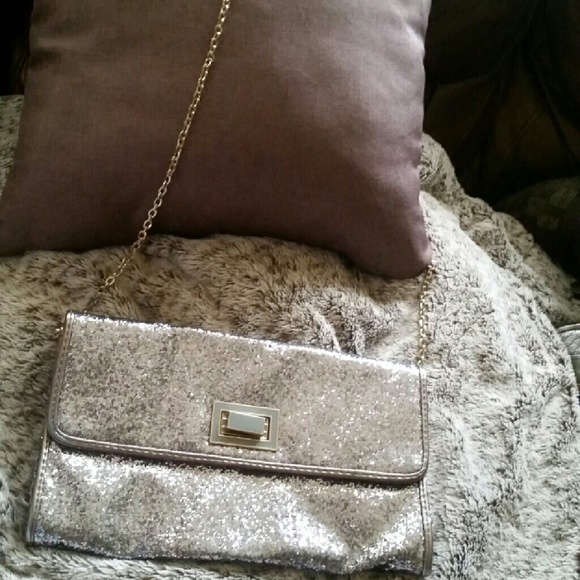 Silver Glitter Bag