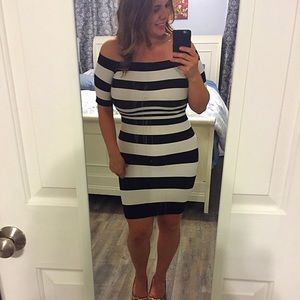 Stripped BEBE dress