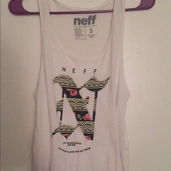Neff floral tank top
